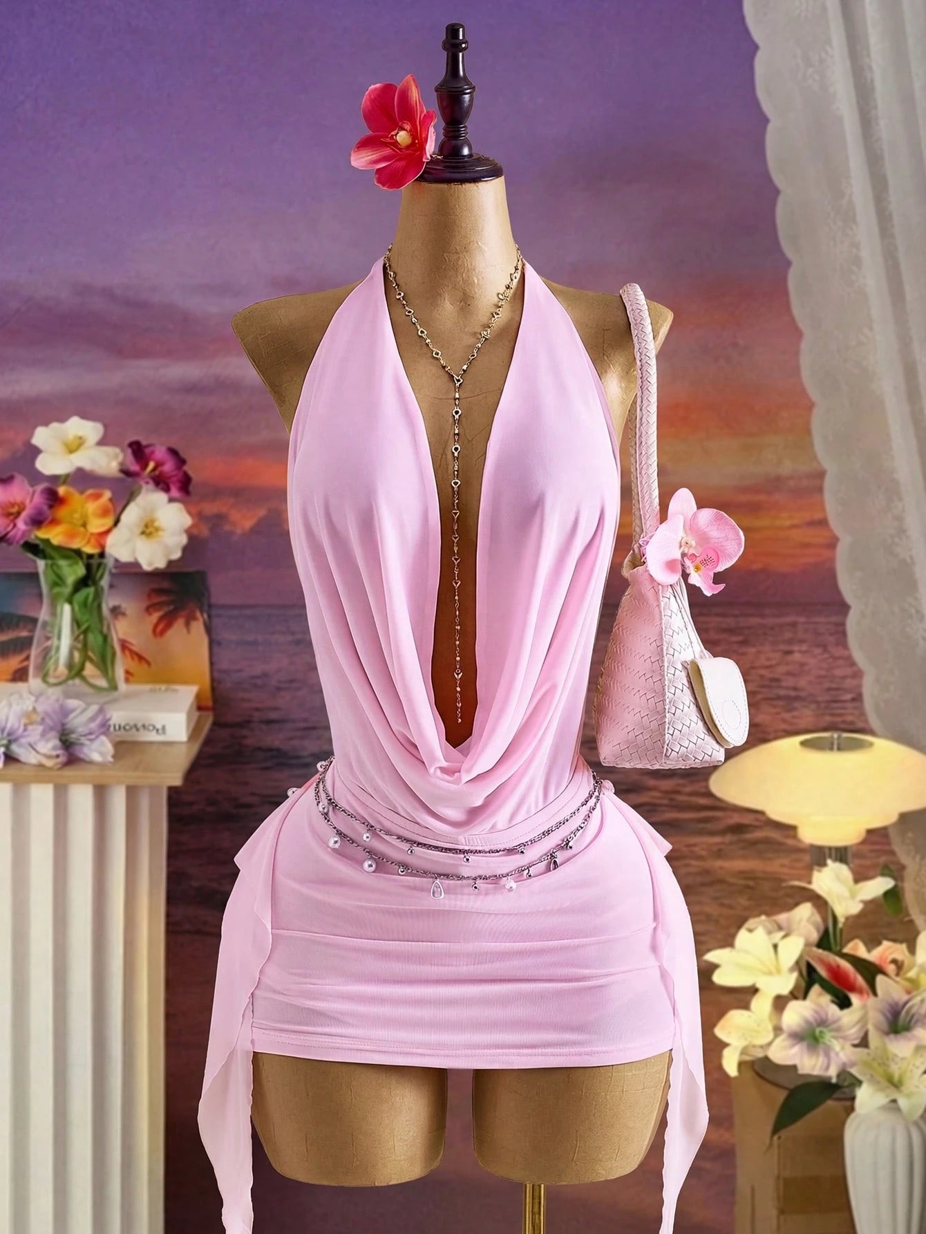 Pink Baddie Dress