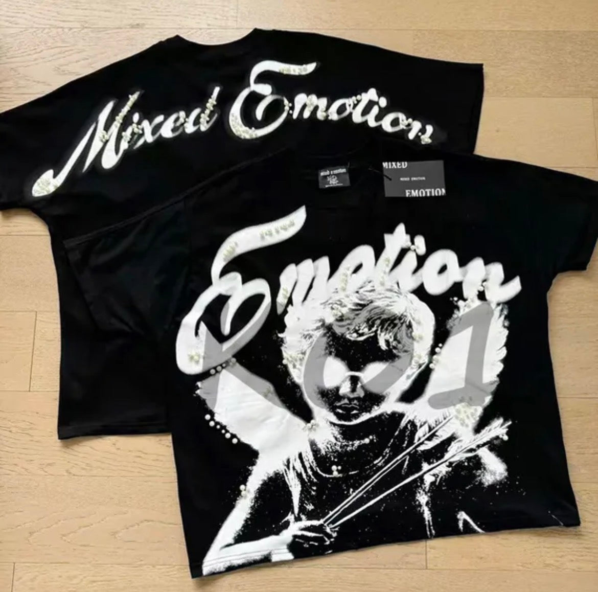 Mixed Emotion Black Angle T-Shirt