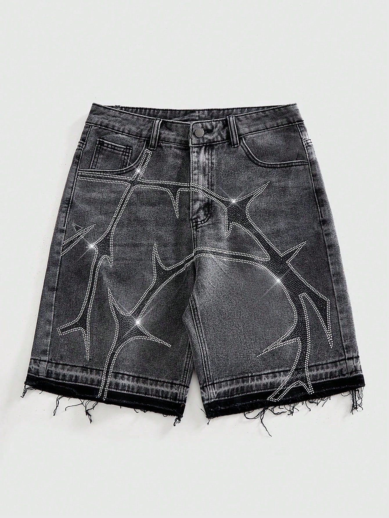 Rhinestones Jorts