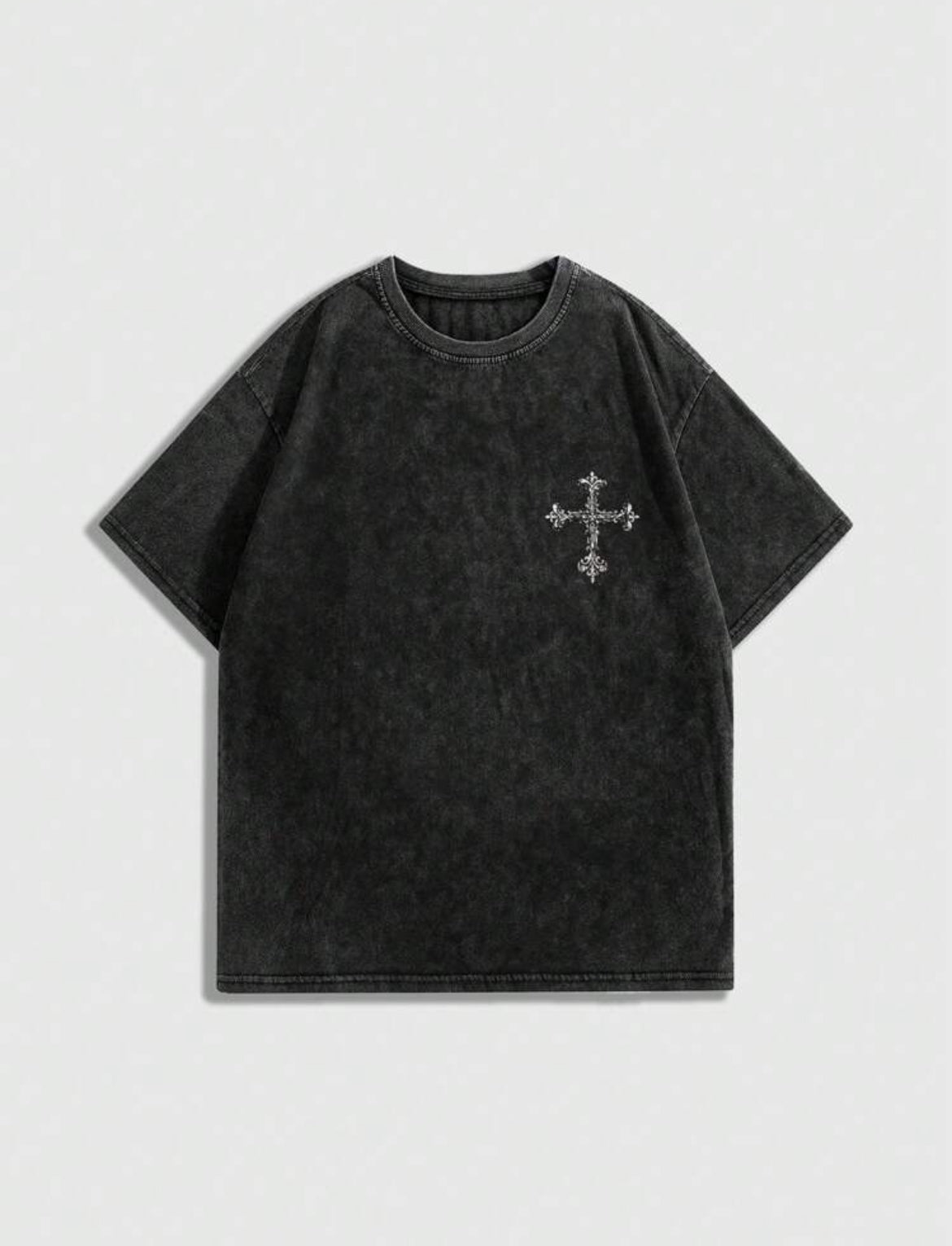 Goth Cross Washout T-shirt