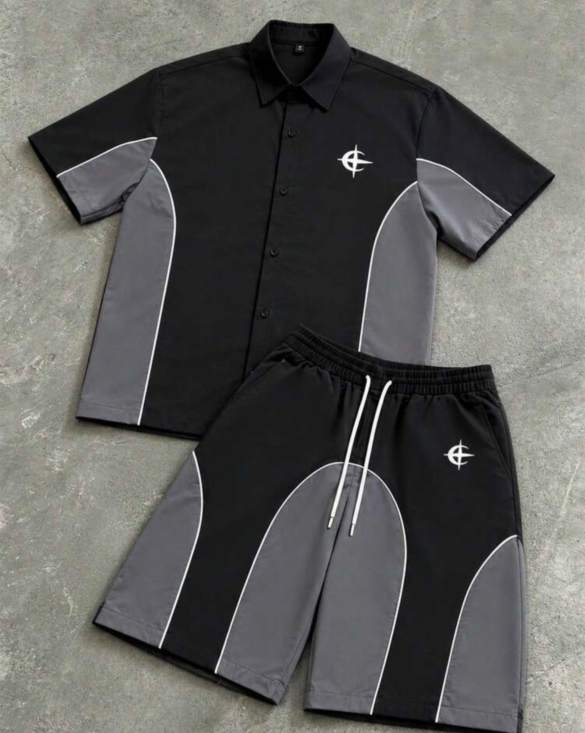 Grey and Black Tracksuit