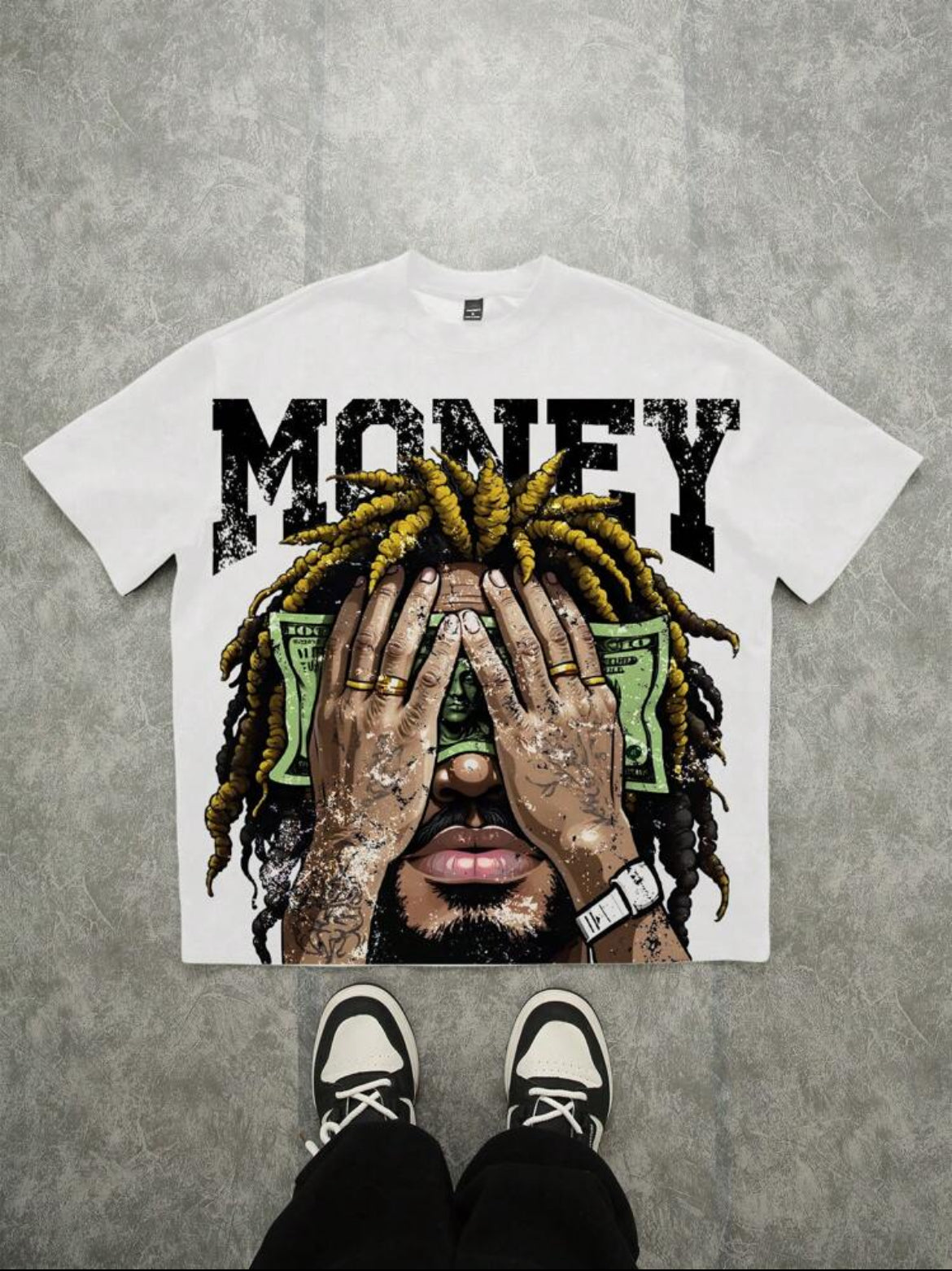 Men Money White T-Shirt