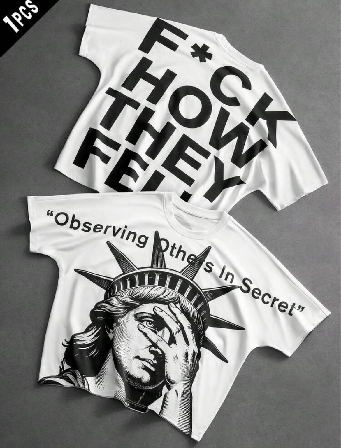 Observing Face Palm White T-Shirt