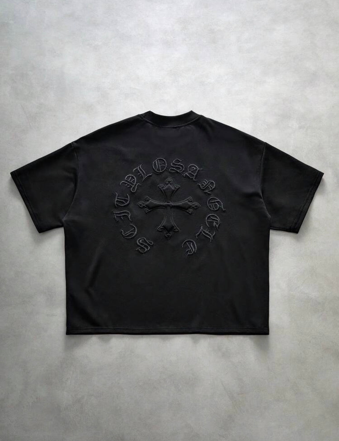 Plain Black Cross T-Shirt