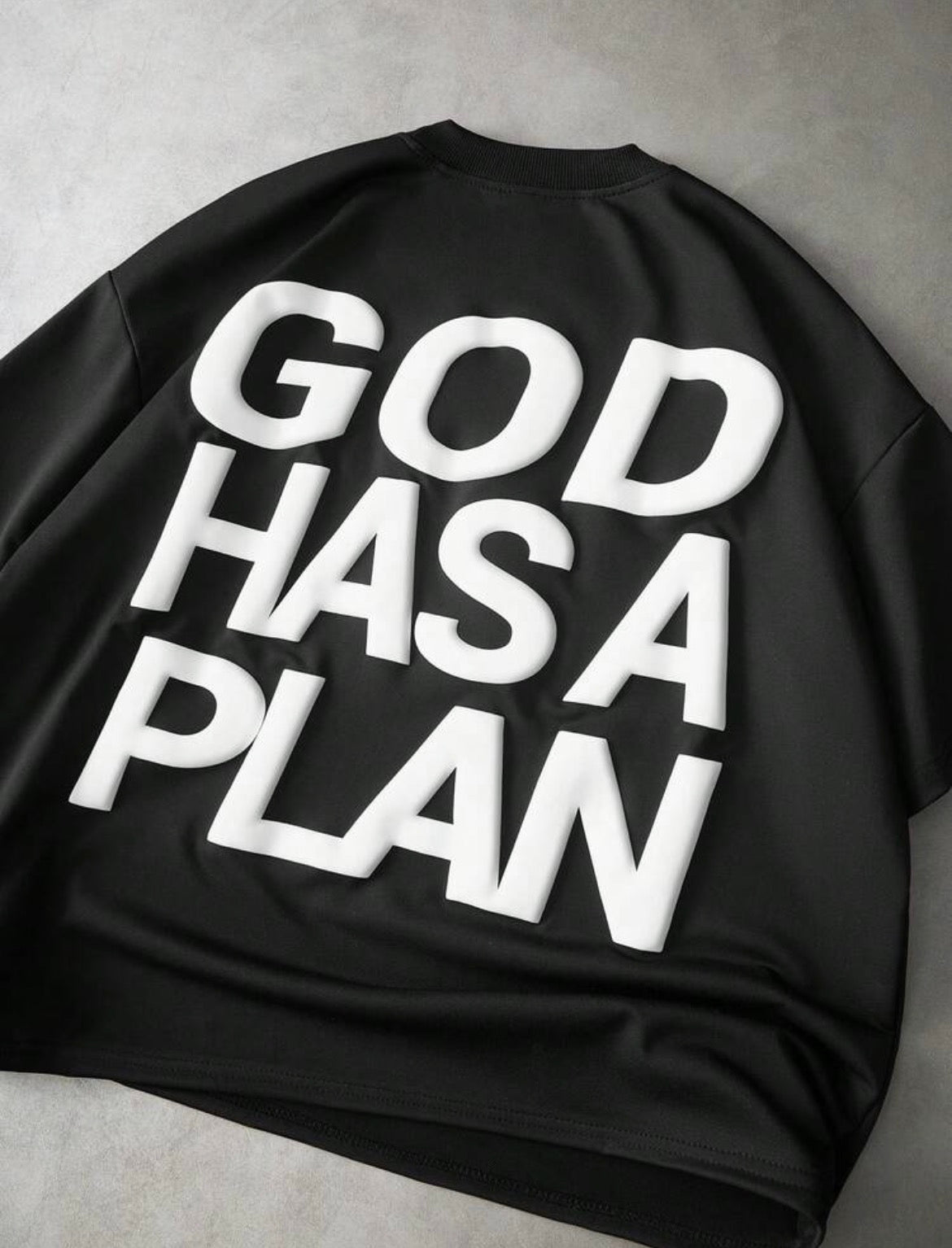 God Has A Plan Black T-Shirt