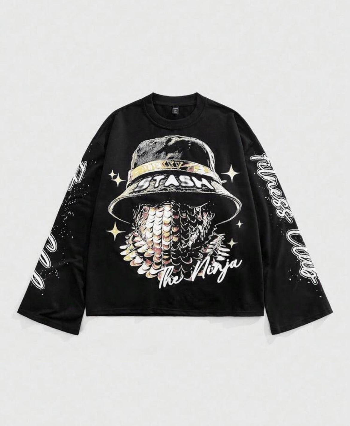 Stash Black Longsleeves T-Shirt