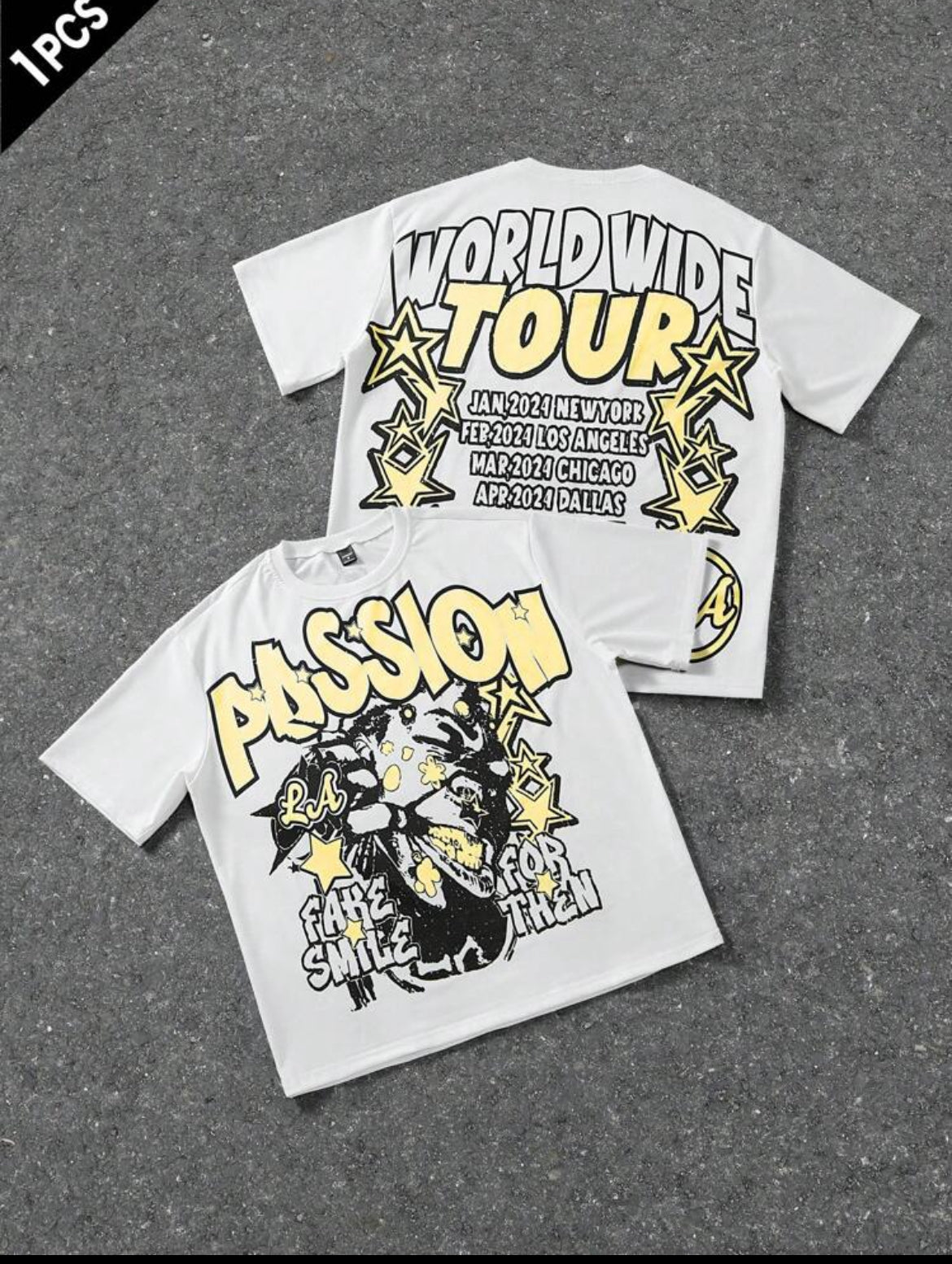 Men Passion Yellow T-Shirt