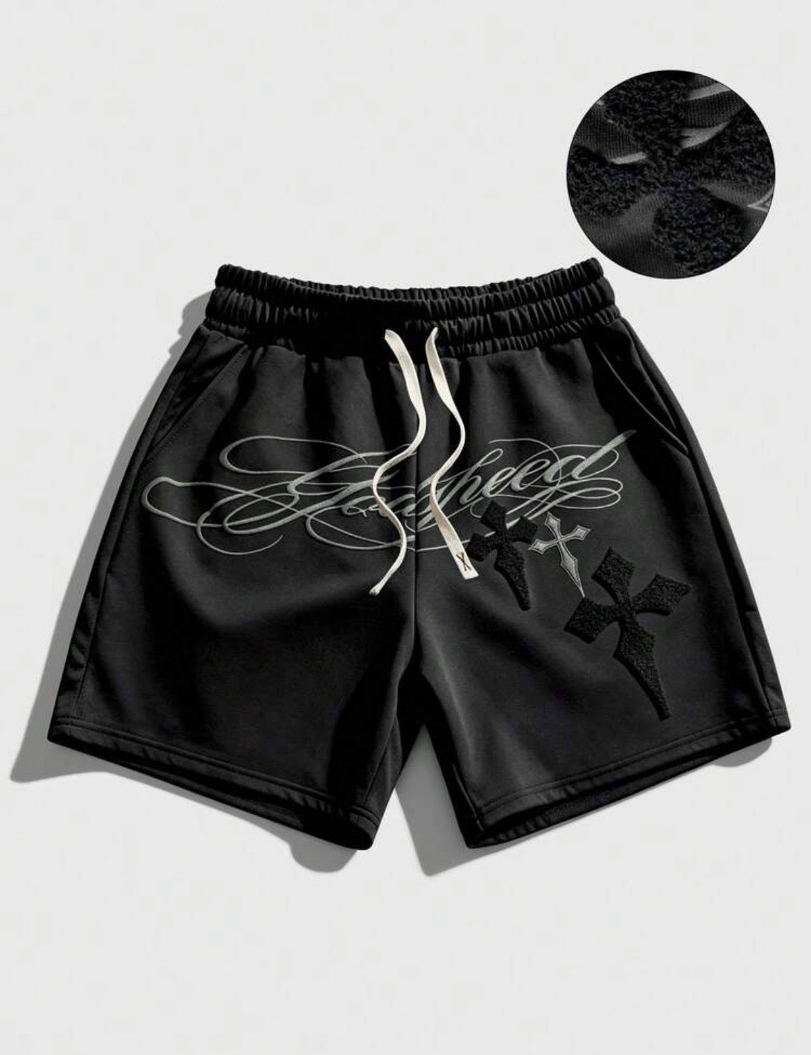 Cross Short Black Pants