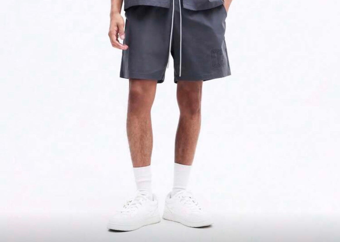 Grey Nylon Sumwon Shorts