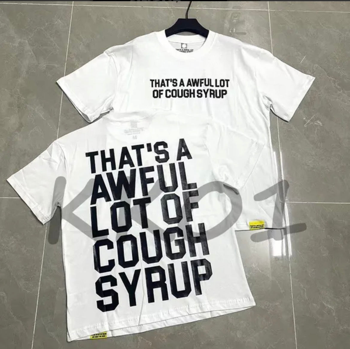 Cough Syrup While T-Shirt