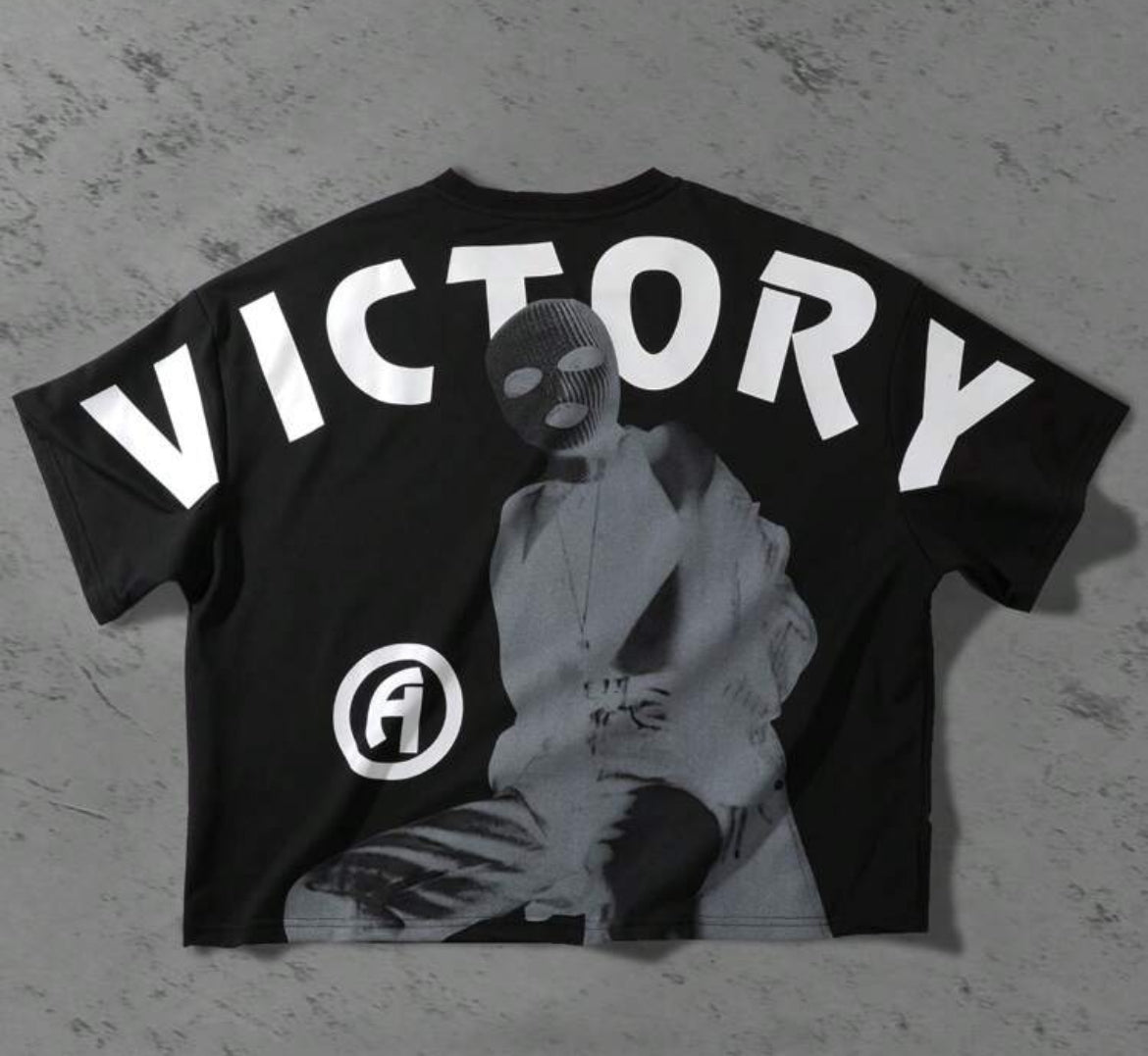 Victory Black Cropped T-Shirt