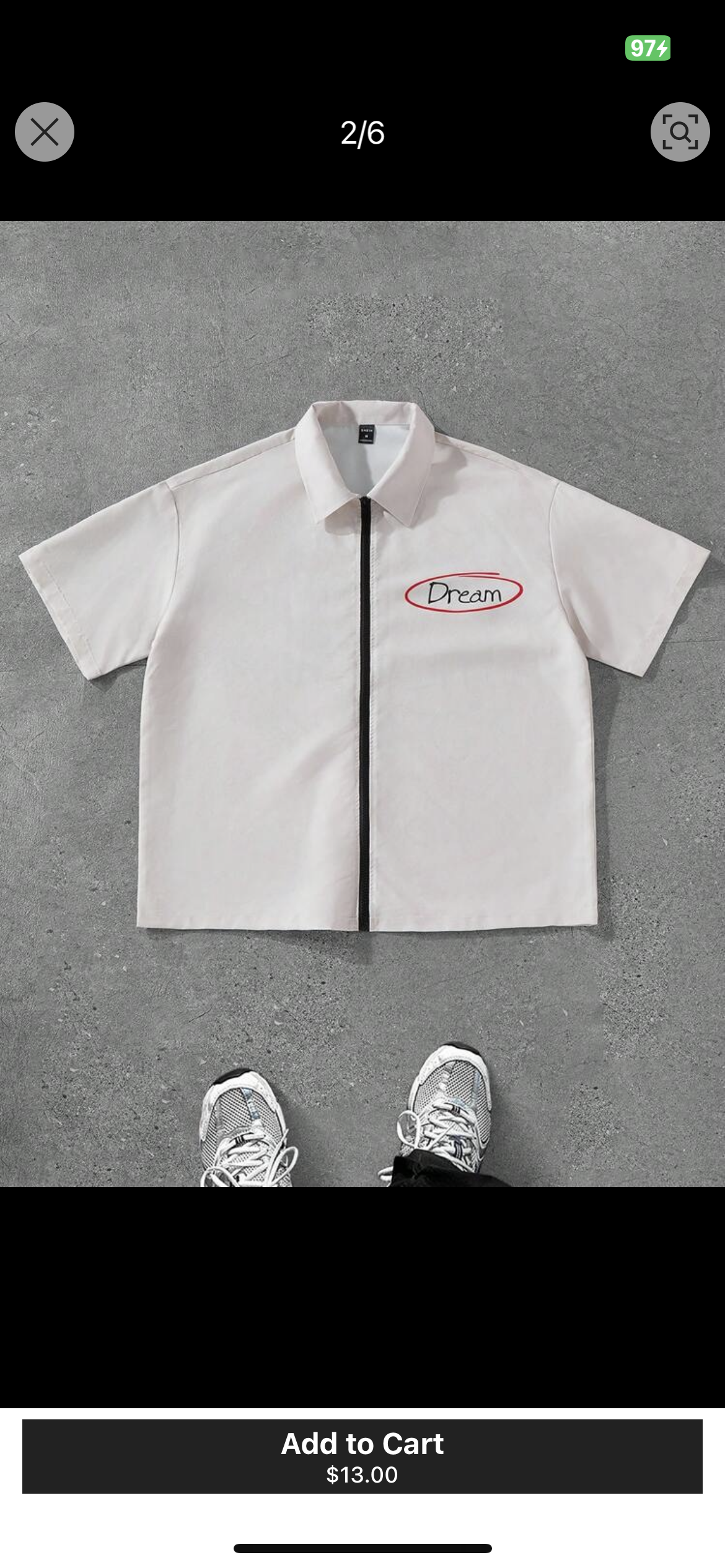 Zipper Dream Apricot Shirt