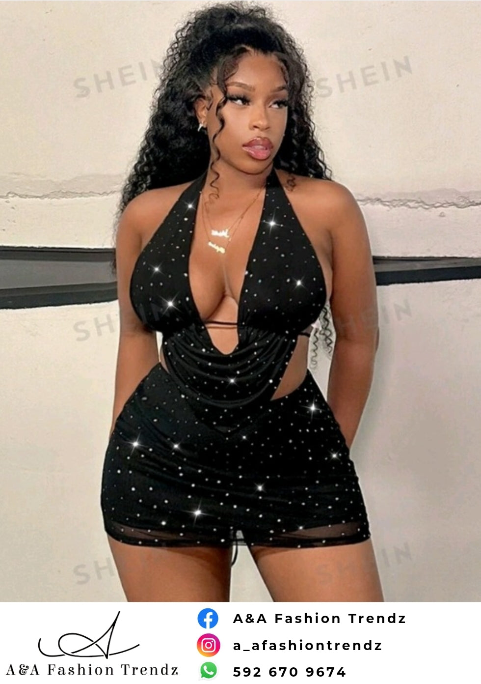 Rhinestone Two Piece