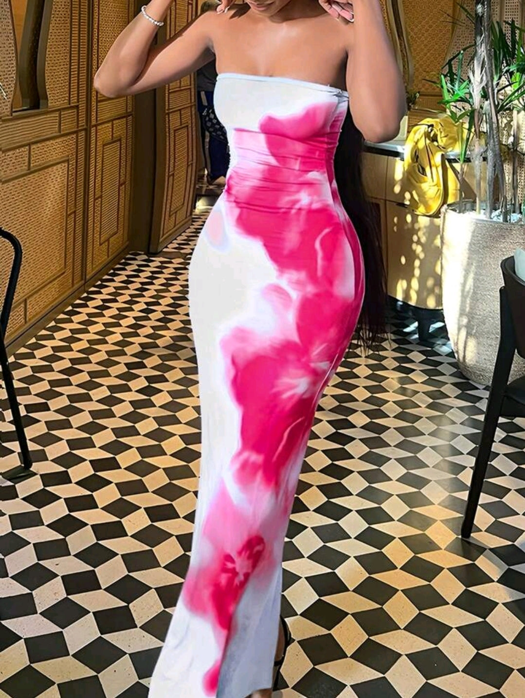 White Tube Brunch Dress