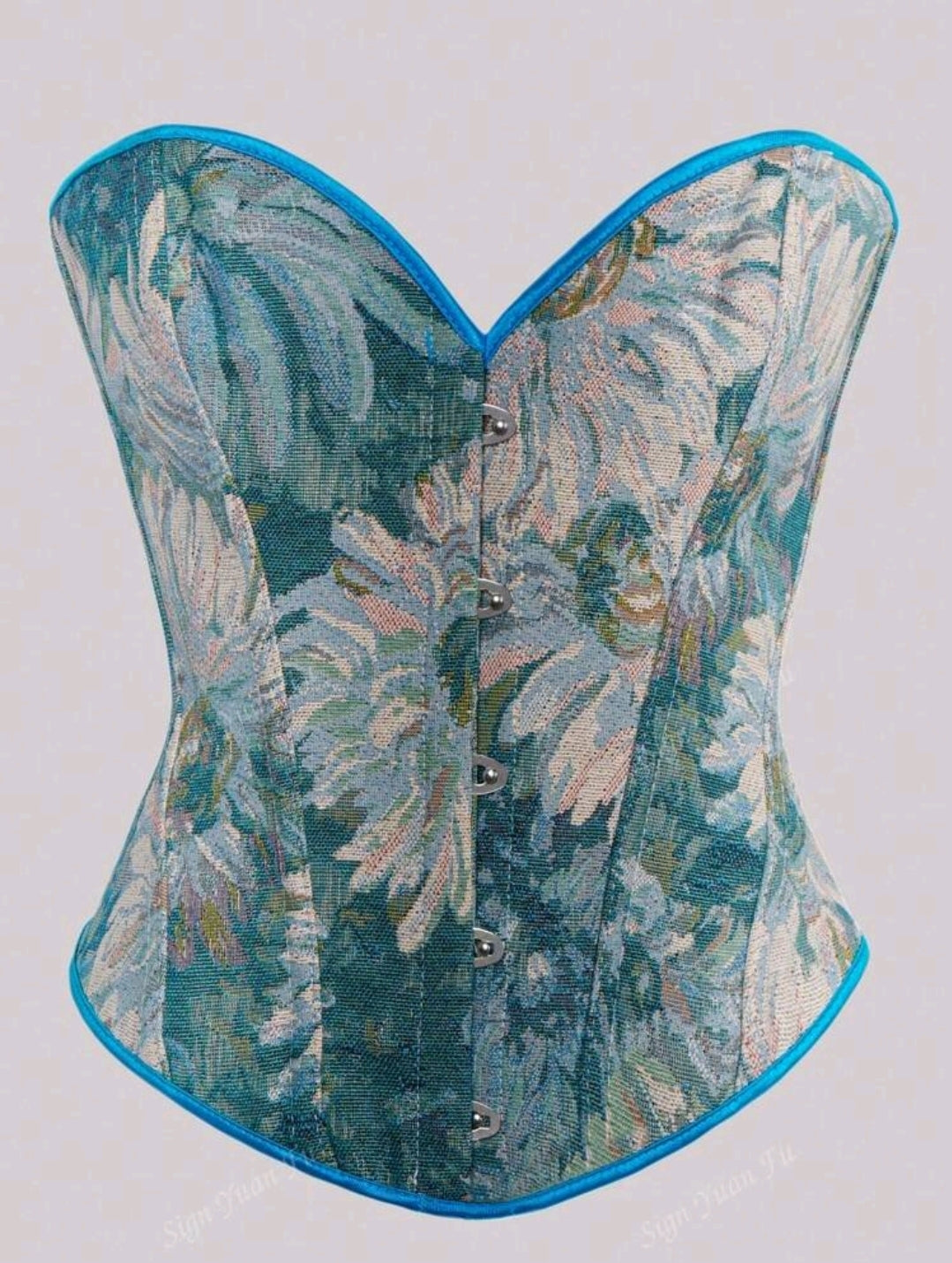 Long Blue Corset