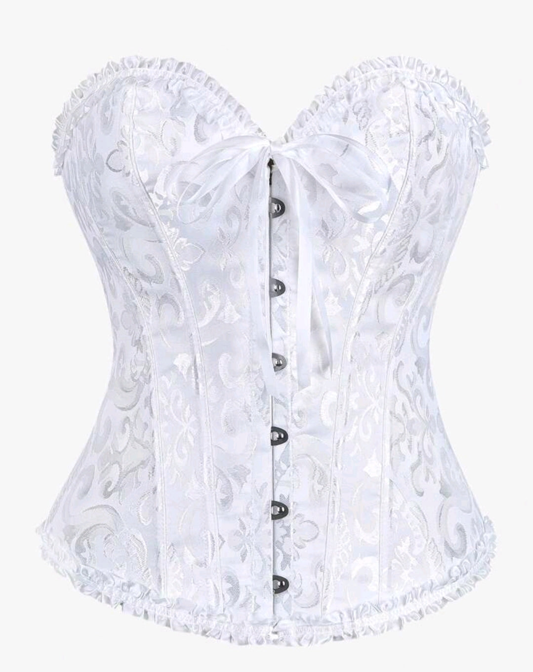 Long White Corset