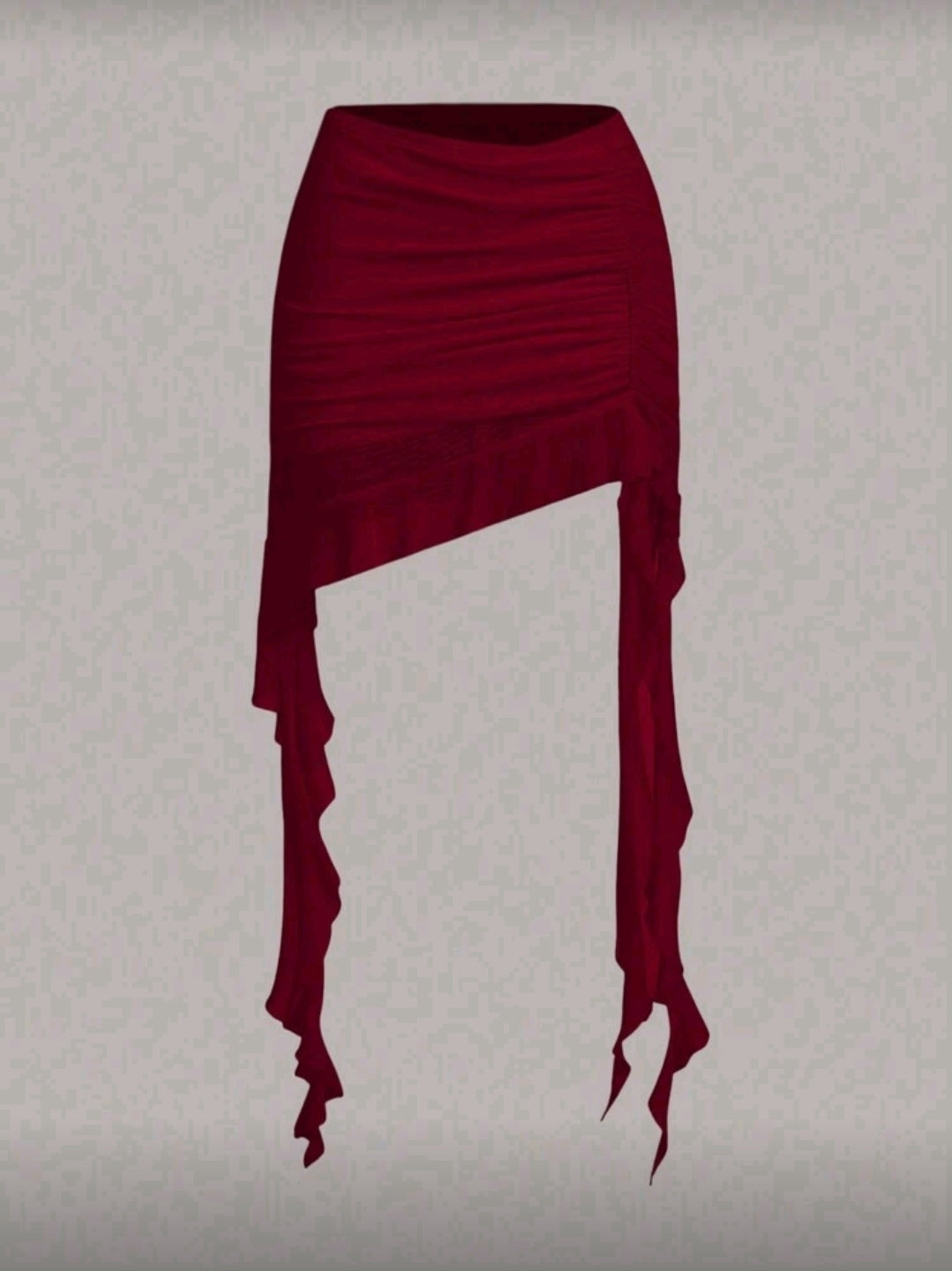 Burgundy Jellyfish Skirt