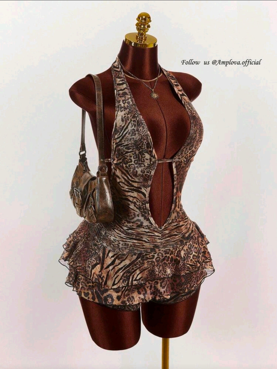 Animal Print Romper