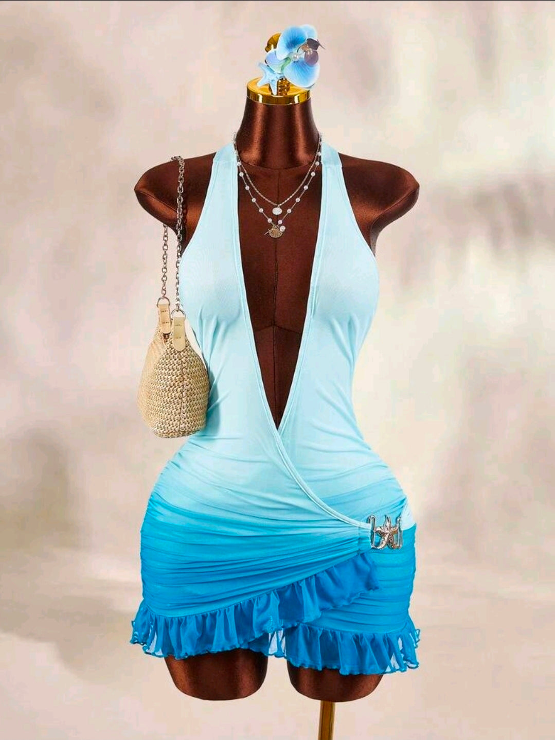 Blue Ombre Starfish Dress