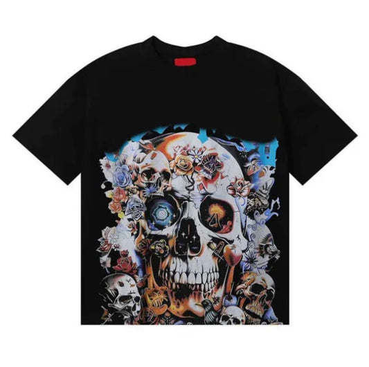 Godspeed Skull Face Black T-Shirt