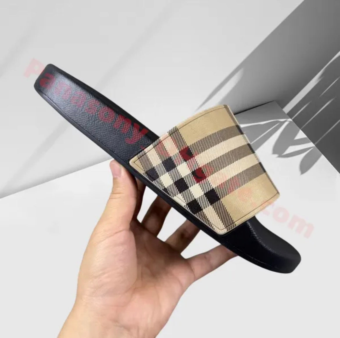 Burberry Check Slides Men