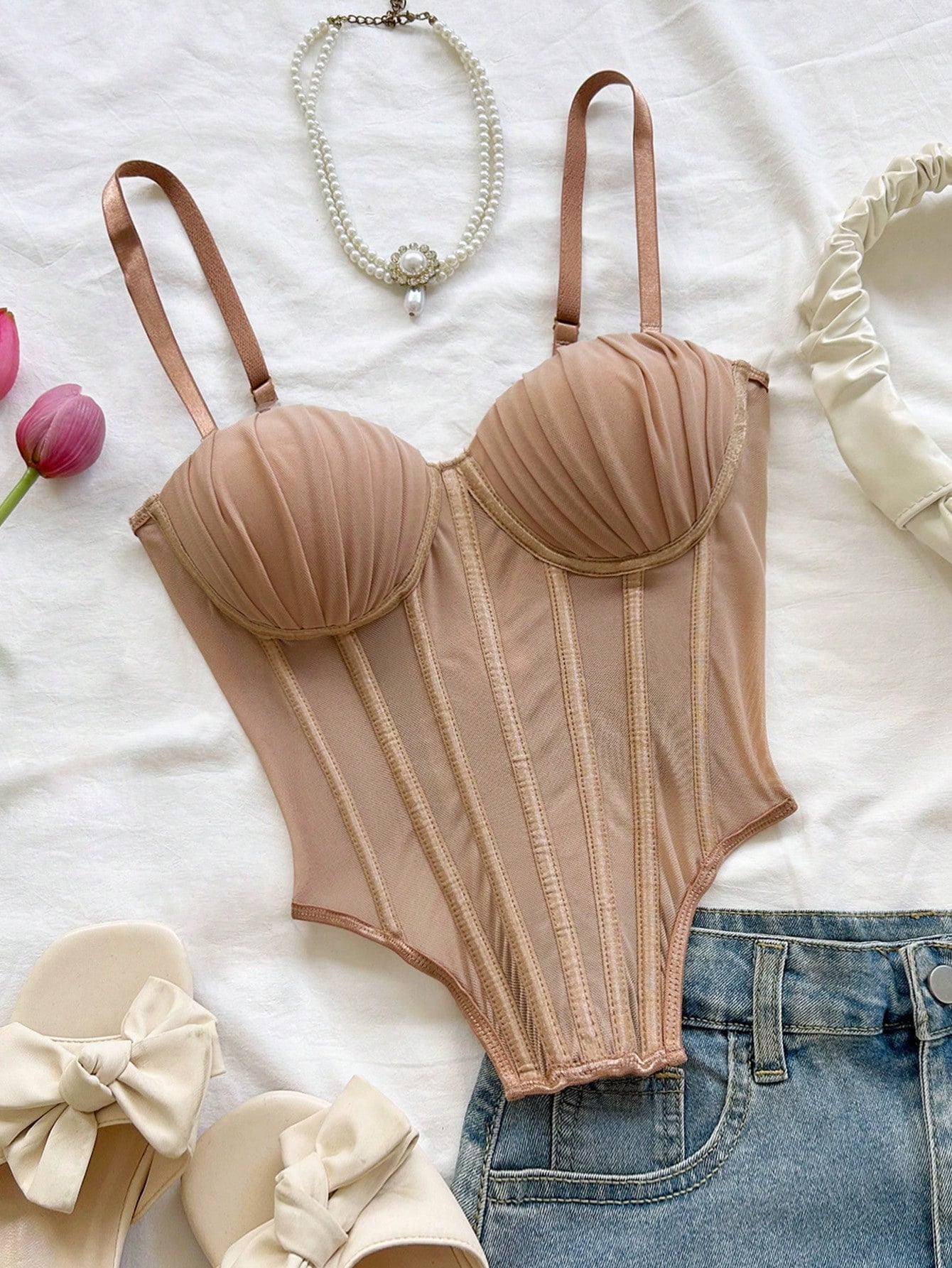 Khaki Bustier