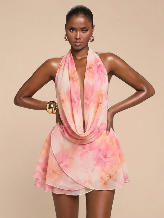 Floral Watercolor Dress