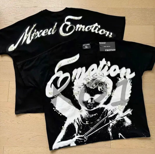 Mixed Emotion Black Angle T-Shirt