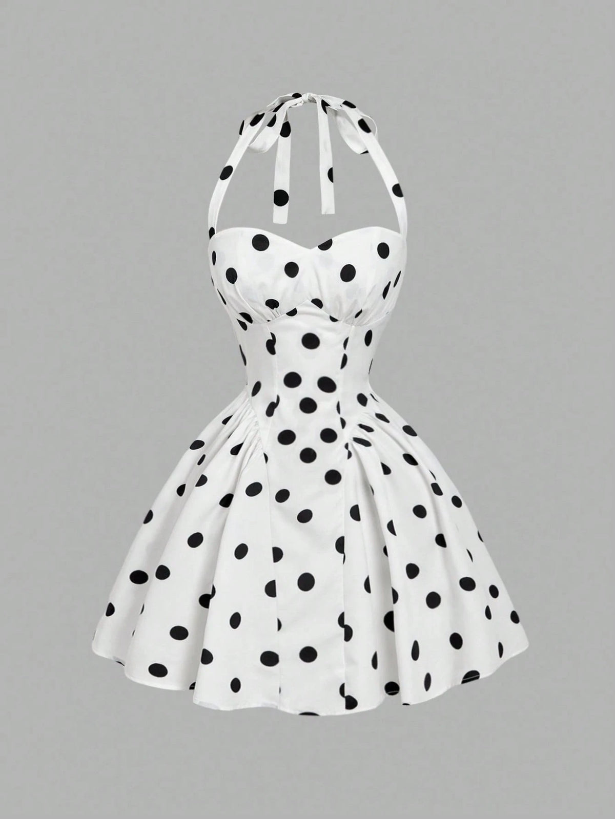 Halter Polka Dot Dress