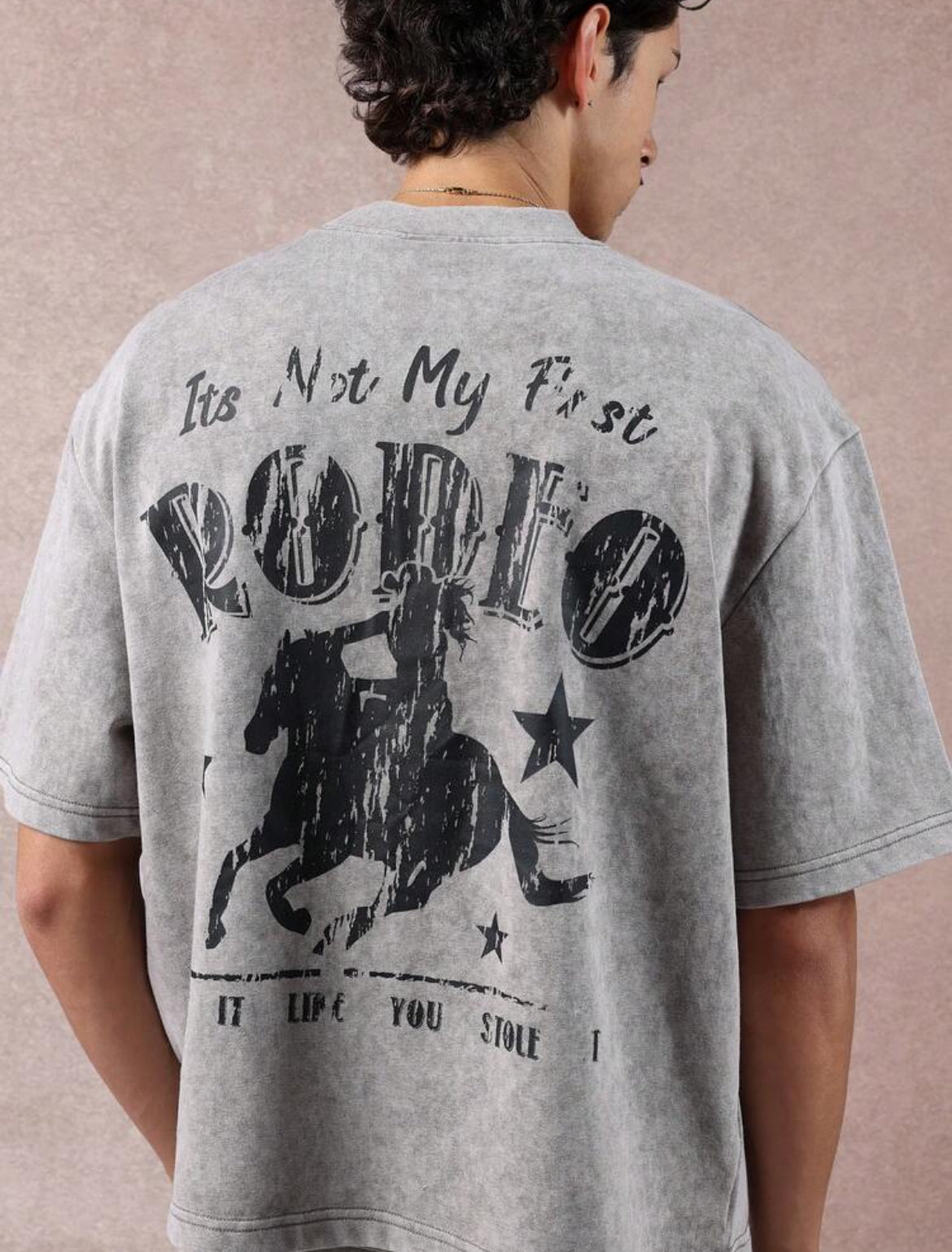 Grey Black Rodeo T-Shirt