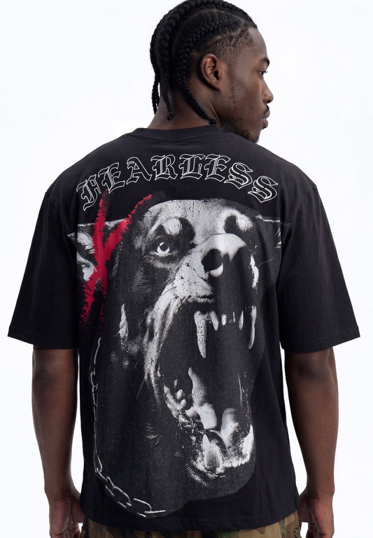 Fearless Dog Black T-Shirt