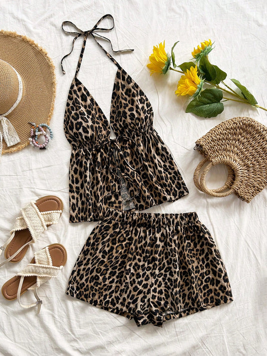 Animal Print Two Piece