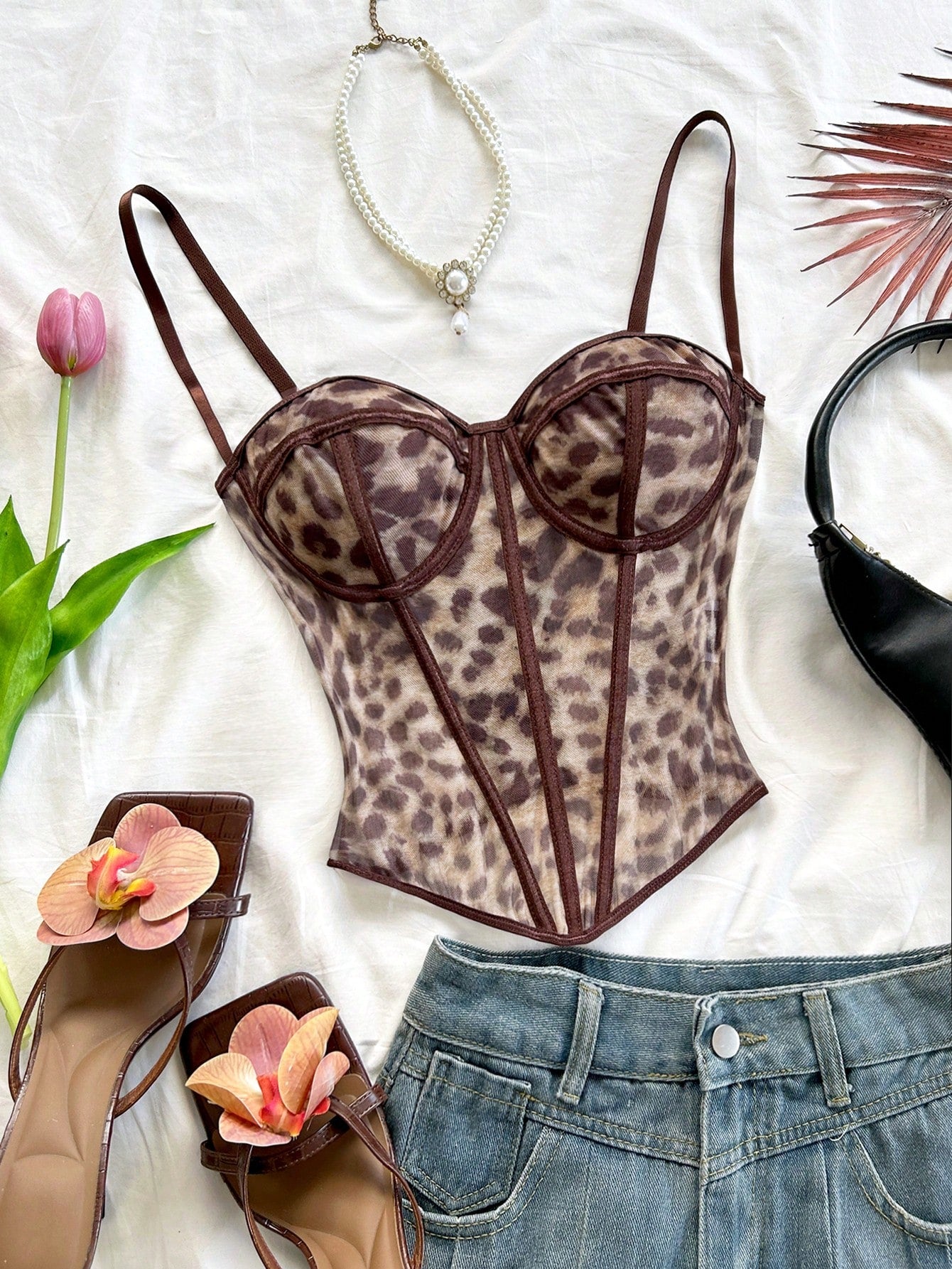 Cheetah Bustier