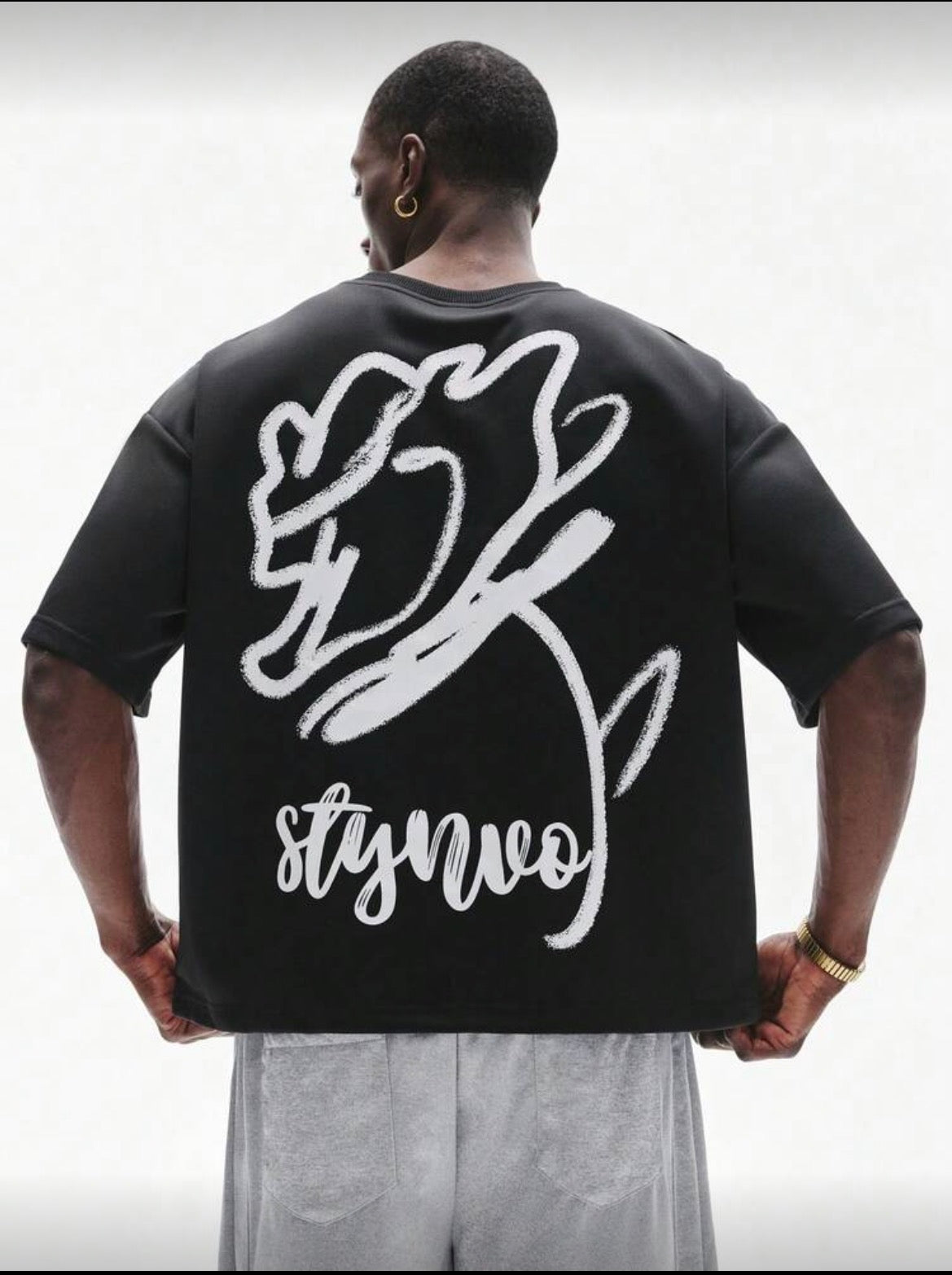 Rose Black T-Shirt