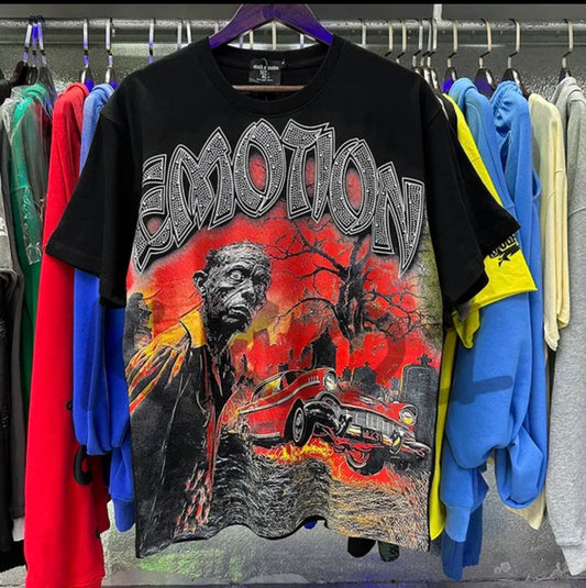 Mixed Emotion Zombie Black T-Shirt