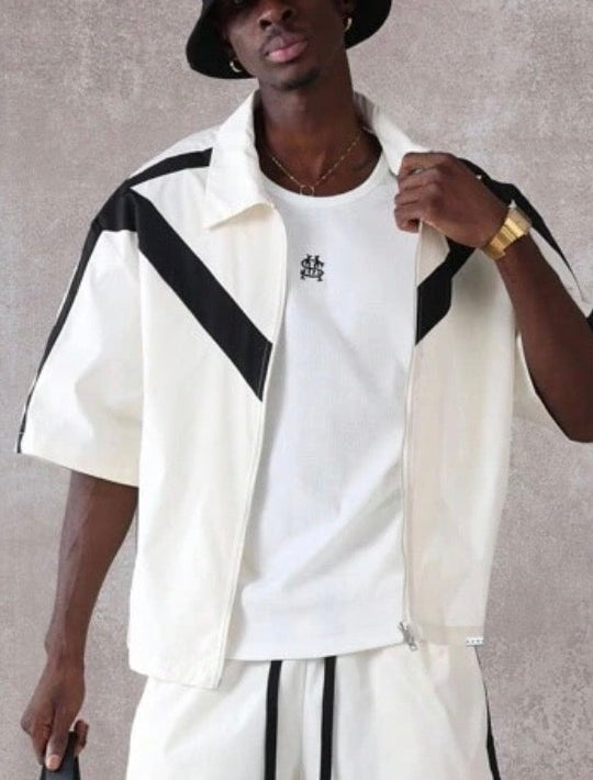 Sumwon Zipper Cream Shirt