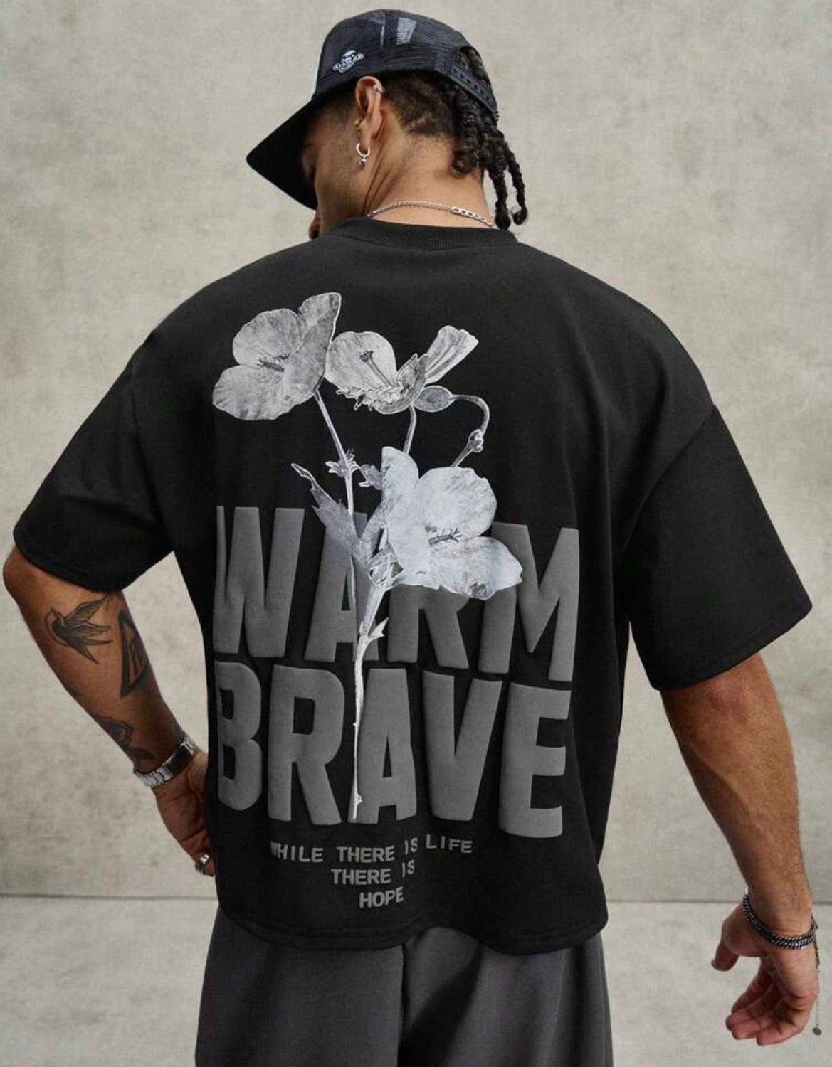 Warm Brave Black T-Shirt