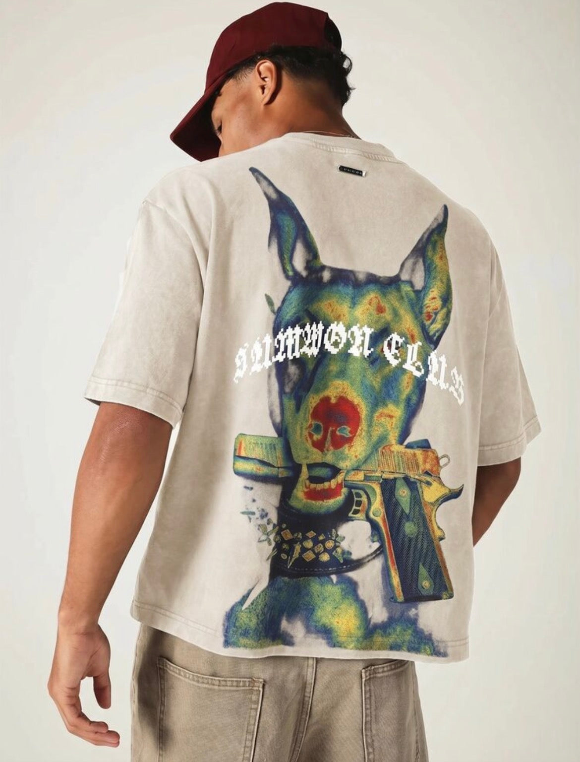 Sumwon Boxy Gun Brown T-Shirt