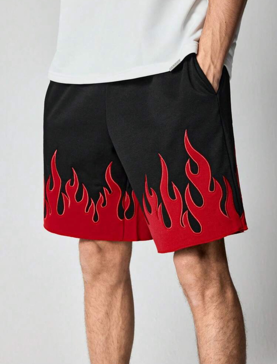 Men Flame Shorts