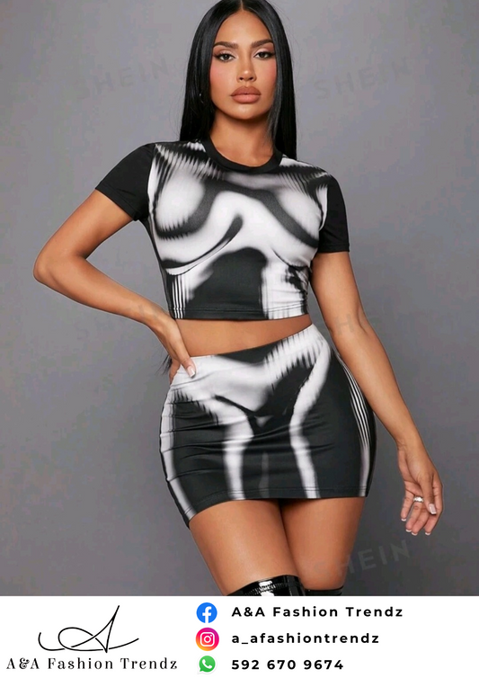 Black Heat Span Two Piece