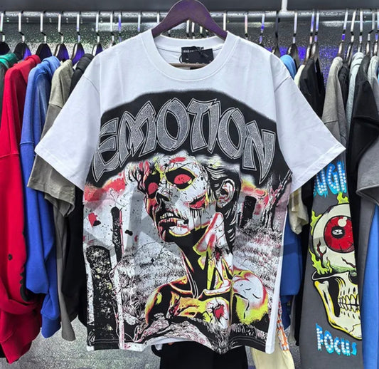 Mixed Emotions Red Eye White T-Shirt