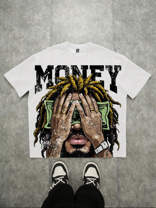 Men Money White T-Shirt