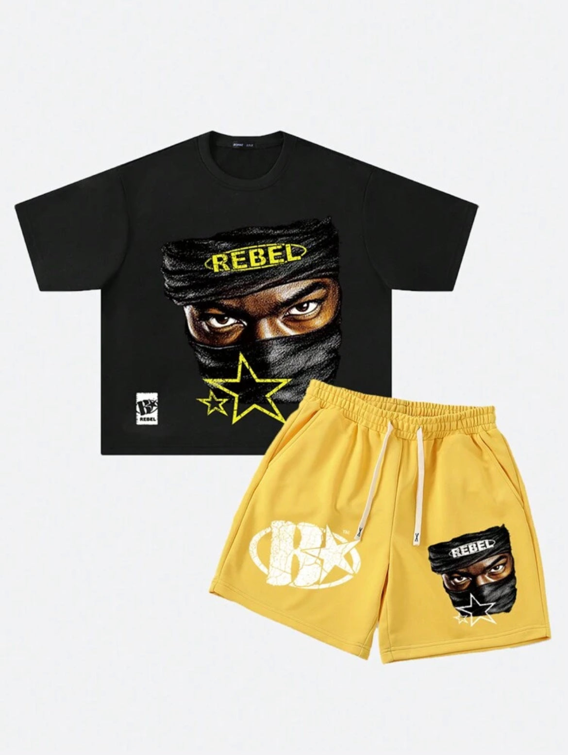 Men Rebel Yellow Two Piece
