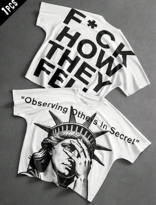 Observing Face Palm White T-Shirt