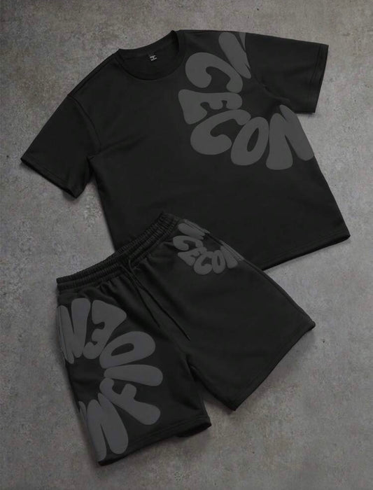 Flower Black Two Piece