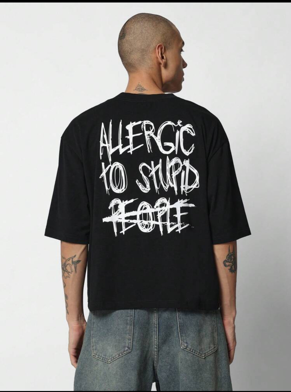 Sumwon Allergic Black T-Shirt