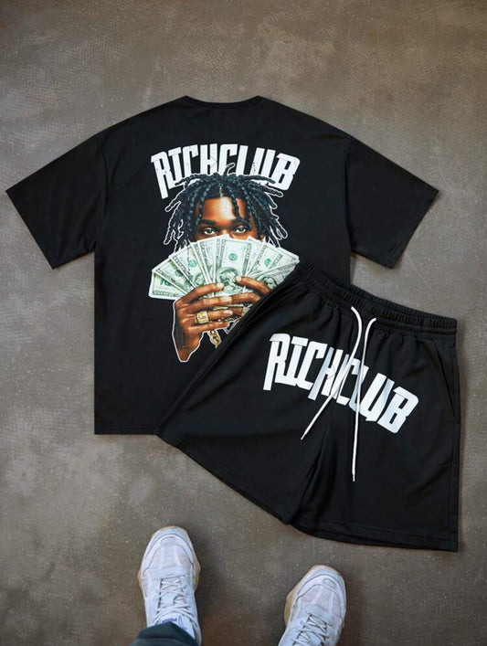 Men RichClub Black Suit