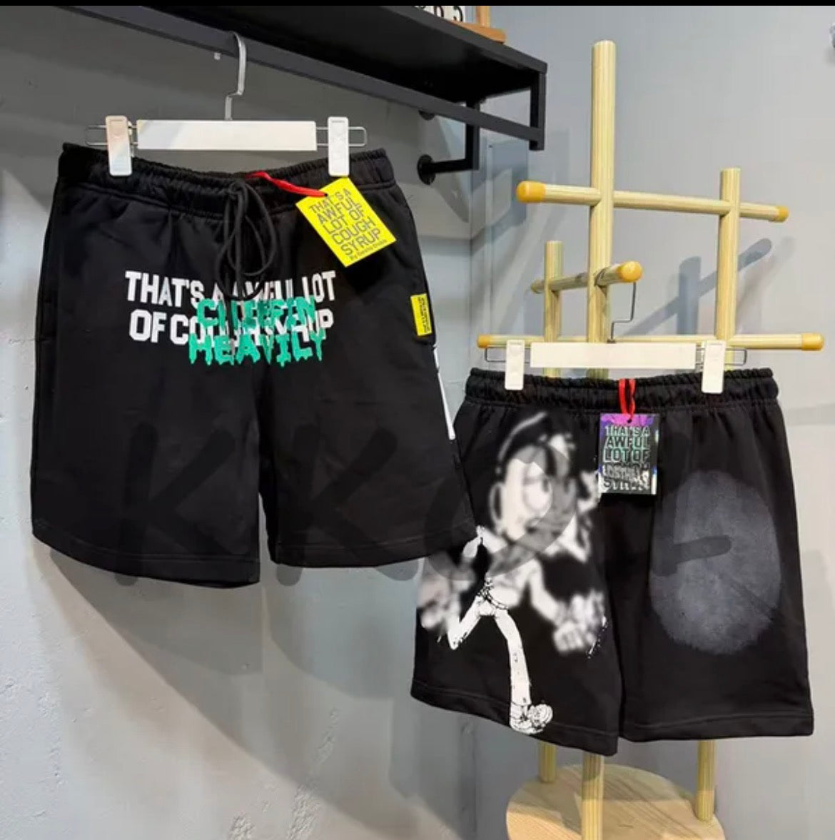 Cough Syrup Graphic Shorts