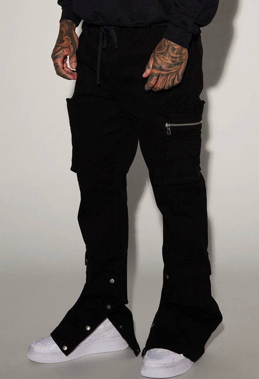Button up Black Flare Jeans