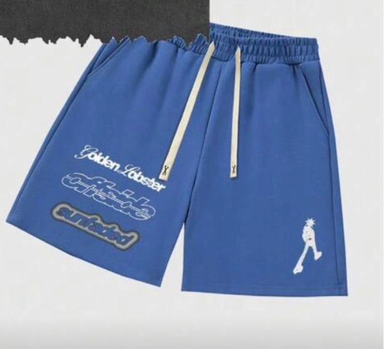 Blue offside short pants